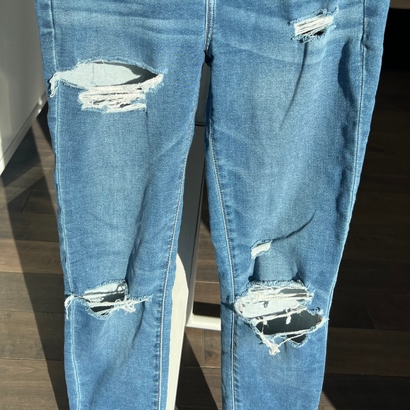 HIGH RISE JEGGING - Blue Skinny Jeans (Ripped) - Picture 4 of 4